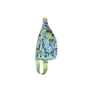 Vera Bradley Floral Sling Backpack Crossbody Bag "Lighten up" flower power